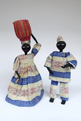 Picture of Cameroon Costume Dolls Stripe Print